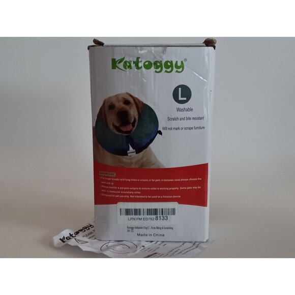 2 Katoggy Protect Inflatable Recovery Collar Blue Size Large 12 in. - 18 in. - Picture 12 of 13